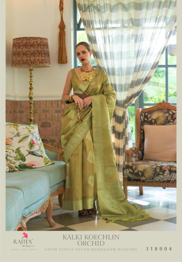 Rajtex Kalki Koechlin Orchid Designer Handloom Saree Collection